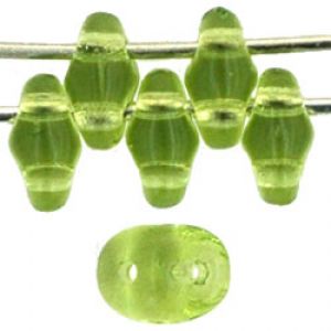 SuperDuo Beads, 2.5x5mm Olivine [10g]