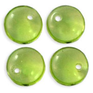 Czech Glass 6mm Lentil Beads:Olivine [50]