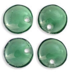 Czech Glass 6mm Lentil Beads:Prairie Green [50]