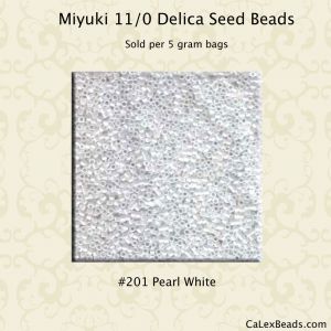 Delica 11/0:0201 Pearl White [5g]