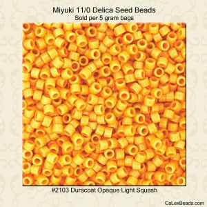 Delica 11/0:2103 Light Squash, Duracoat Opaque [5g]