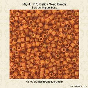 Delica 11/0:2107 Cedar, Duracoat Opaque [5g]