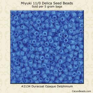 Delica 11/0:2134 Delphinium, Duracoat Opaque [5g]