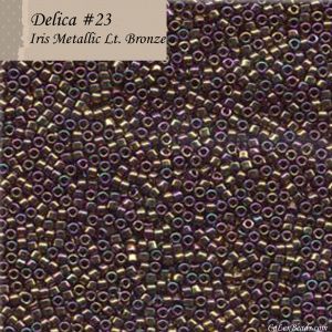 Delica 11/0:0023 Light Bronze, Iris Metallic [5g]