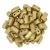 Brick Beads 3x6mm 2-Hole:Flax, Matte Metallic [50]