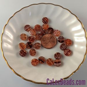Dime Beads:8x3mm Gingered Chai [25]