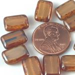 Rectangle Bead:8x12mm Topaz, Opal Picasso [10]