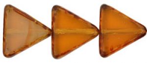 12mm Table Cut Triangle Beads:Opal Topaz Picasso [ea]