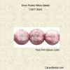 Melon Beads, 8mm:Topaz/Pink, Luster Opaque [25]