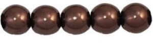 Pearl Beads 6x4mm Teardrop:Chocolate [50]
