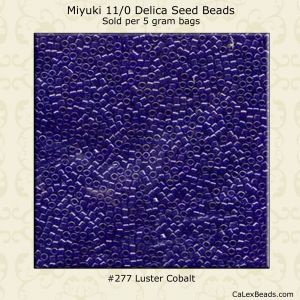 Delica 11/0:0277 Cobalt, Luster [5g]