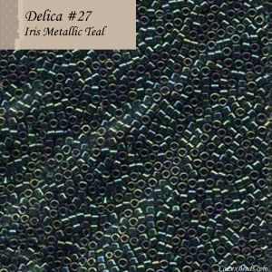 Delica 11/0:0027 Teal, Iris Metallic [5g]
