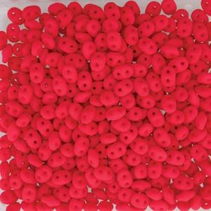 SuperDuo Beads, 2.5x5mm Cherry Neon [10g]