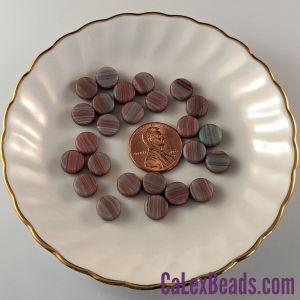 Dime Beads:8x3mm Weathered Sandstone, Matte [25]