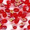 SuperDuo Beads, 2.5x5mm Ruby AB [10g]
