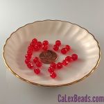 Rose Bud Beads:5x6mm Siam Ruby [25]
