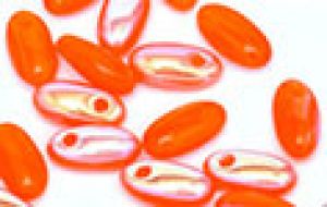 Rizo Beads, 2.5x6mm:Orange AB Opal [10g]