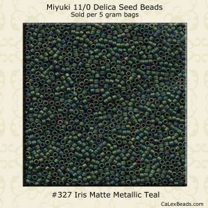 Delica 11/0:0327 Teal, Iris Matte Metallic [5g]