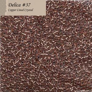 Delica 11/0:0037 Copper Lined Crystal [5g]