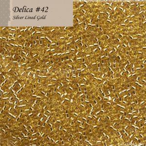 Delica 11/0:0042 Gold, Silver Lined [5g]