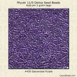 Delica 11/0:0430 Purple, Galvanized [5g]