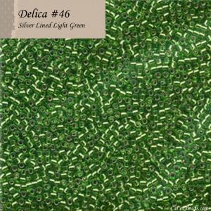 Delica 11/0:0046 Light Green, Silver Lined [5g]