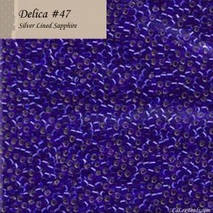 Delica 11/0:0047 Sapphire, Silver Lined [5g]