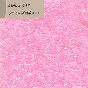 Delica 11/0:0055 Pale Pink, Lined [5g]