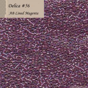 Delica 11/0:0056 Magenta, AB Lined [5g]