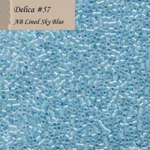 Delica 11/0:0057 Sky Blue, AB Lined [5g]