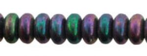 Czech Glass 4mm Rondell Beads:Iris Purple [100]
