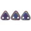 Czech Glass 6mm 2-Hole CzechMate Triangle Beads:Iris Purple [10g]