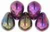Teardrop Bead 8x6mm Purple, Iris [50]