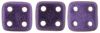 QuadraTile Beads, 6mm:Purple Metallic Suede