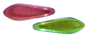 Dagger Beads 5x16mm 2-Hole:Peacock Gold Marea [50]