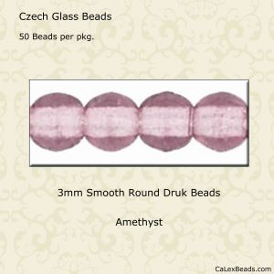 Green Emerald Transparent 100 3mm Round Pressed Czech Glass Druk Beads 