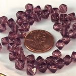 Bicone Beads, 6mm:Amethyst [50]