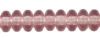 Czech Glass 4mm Rondell Beads:Light Amethyst [100]