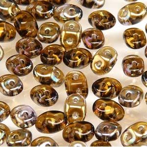 SuperDuo Beads, 2.5x5mm Tanzanite Celsian [10g]