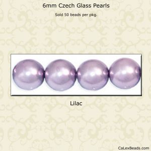 Pearl Beads 6mm:Lilac [50]