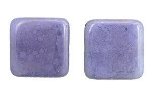 CLOSE OUT:20mm Alexandrite Opal Moon Dust Flat Square Beads [3]