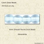 Druk Beads:4mm Alexandrite [100]