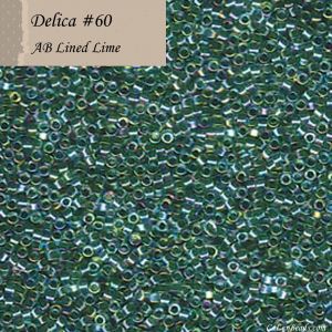 Delica 11/0:0060 Lime, AB Lined [5g]