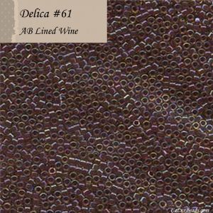 Delica 11/0:0061 Wine, AB Lined [5g]