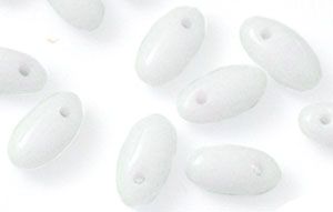 Rizo Beads, 2.5x6mm:White Opaque [10g]
