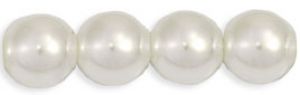 Pearl Beads 6mm:Snow White [50]