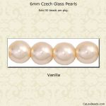 Pearl Beads 6mm:Vanilla [50]