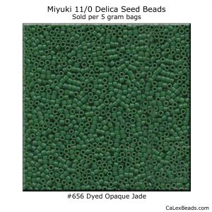 Delica 11/0:0656 Jade, Dyed Opaque [5g]