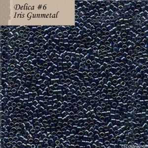 Delica 11/0:0006 Gunmetal, Iris [5g]