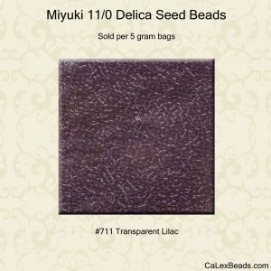 Delica 11/0:0711 Lilac, Transparent [5g]